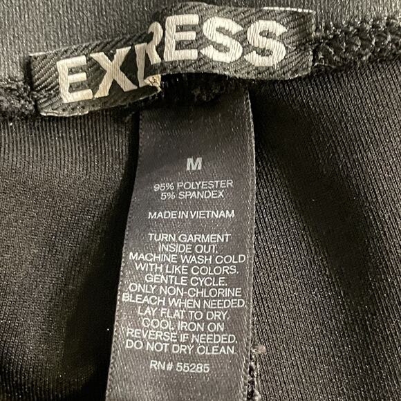Express Leggings Faux Leather Stretch Pull On Womens‎ Medium - Picture 3 of 7